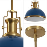 Homer Modern Industrial Iron LED Dome Pendant