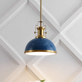 Homer Modern Industrial Iron LED Dome Pendant