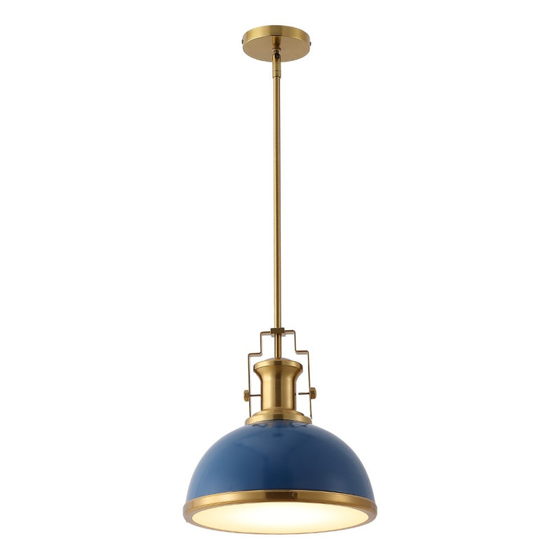 Homer Modern Industrial Iron LED Dome Pendant