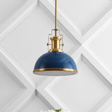 Homer Modern Industrial Iron LED Dome Pendant