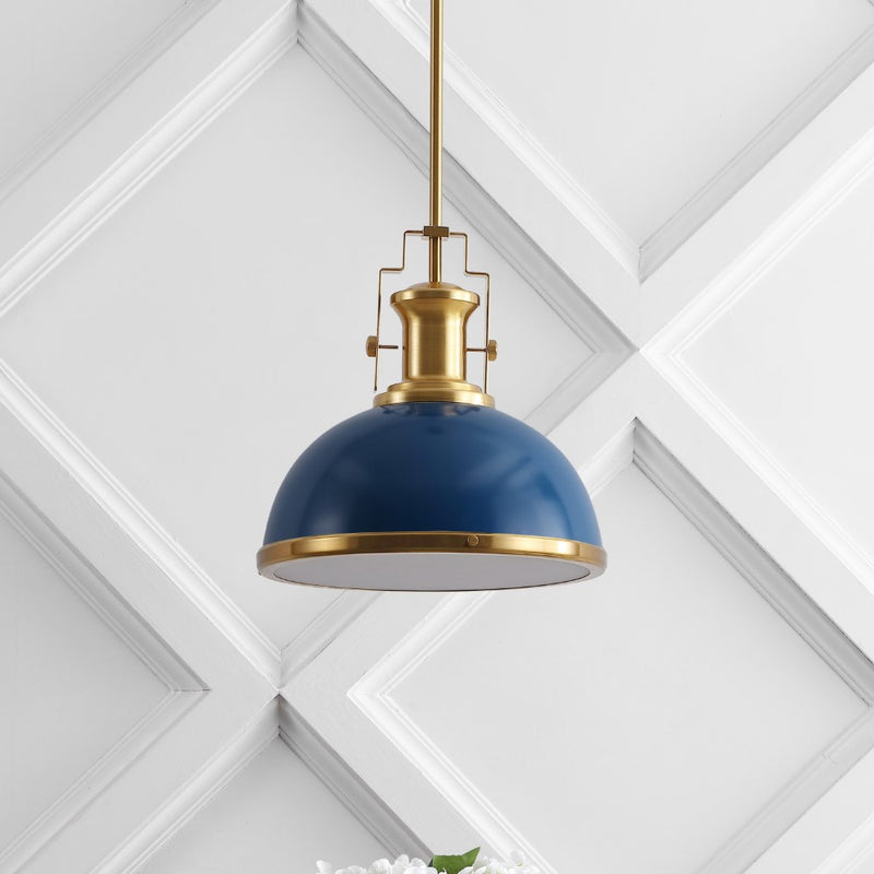 Homer Modern Industrial Iron LED Dome Pendant