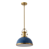 Homer Modern Industrial Iron LED Dome Pendant