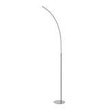 Curva 64" Metal Minimalist Modern LED Integrated Floor Lamp - JONATHAN Y