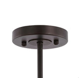 Jaymes 20" Farmhouse Industrial Iron Cylinder LED Semi Flush Mount - JONATHAN Y