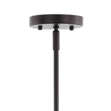 Orpheus 24" Farmhouse Industrial Iron Cylinder LED Chandelier - JONATHAN Y