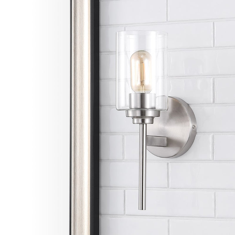 Juno Farmhouse Industrial Iron Cylinder LED Sconce
