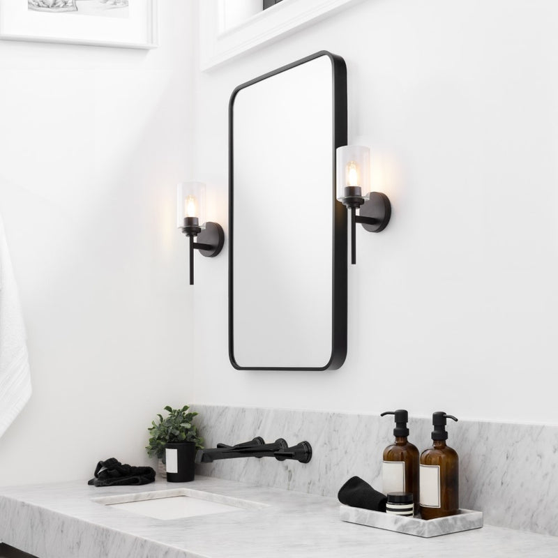 Juno Farmhouse Industrial Iron Cylinder LED Sconce