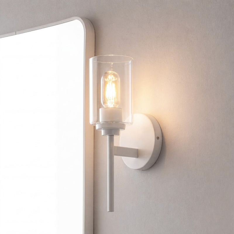 Juno Farmhouse Industrial Iron Cylinder LED Sconce
