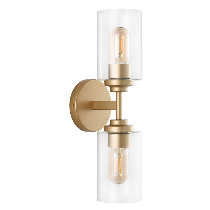 Cera Farmhouse Industrial Iron Cylinder LED Sconce - JONATHAN Y