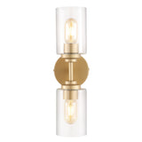 Cera Farmhouse Industrial Iron Cylinder LED Sconce - JONATHAN Y