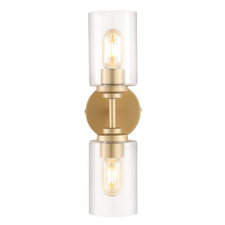 Cera Farmhouse Industrial Iron Cylinder LED Sconce - JONATHAN Y