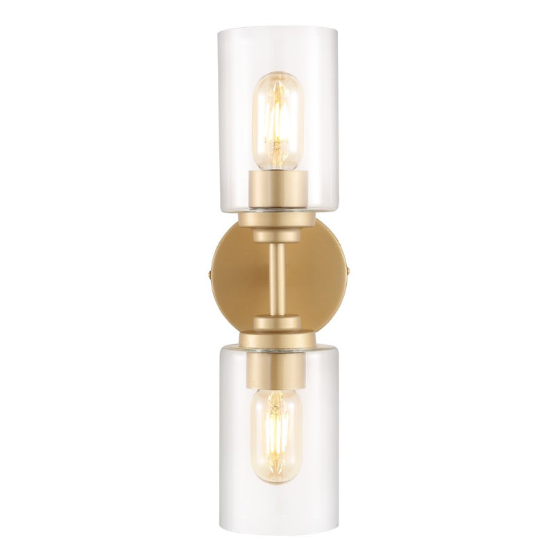 Cera Farmhouse Industrial Iron Cylinder LED Sconce - JONATHAN Y