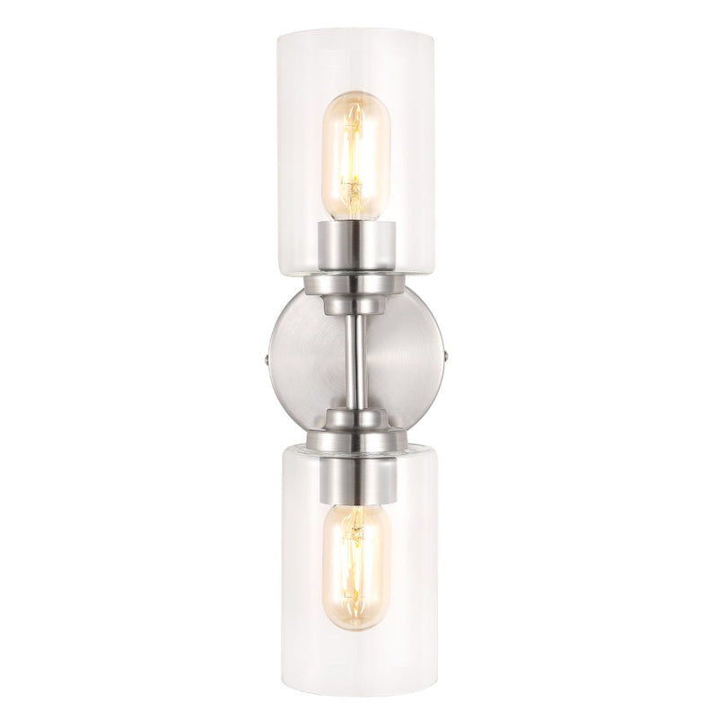 Cera Farmhouse Industrial Iron Cylinder LED Sconce - JONATHAN Y
