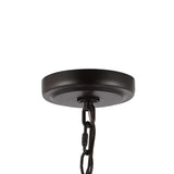 Diantha 28.5" 7-Light Contemporary Bohemian Iron/Acrylic LED Pendant - JONATHAN Y