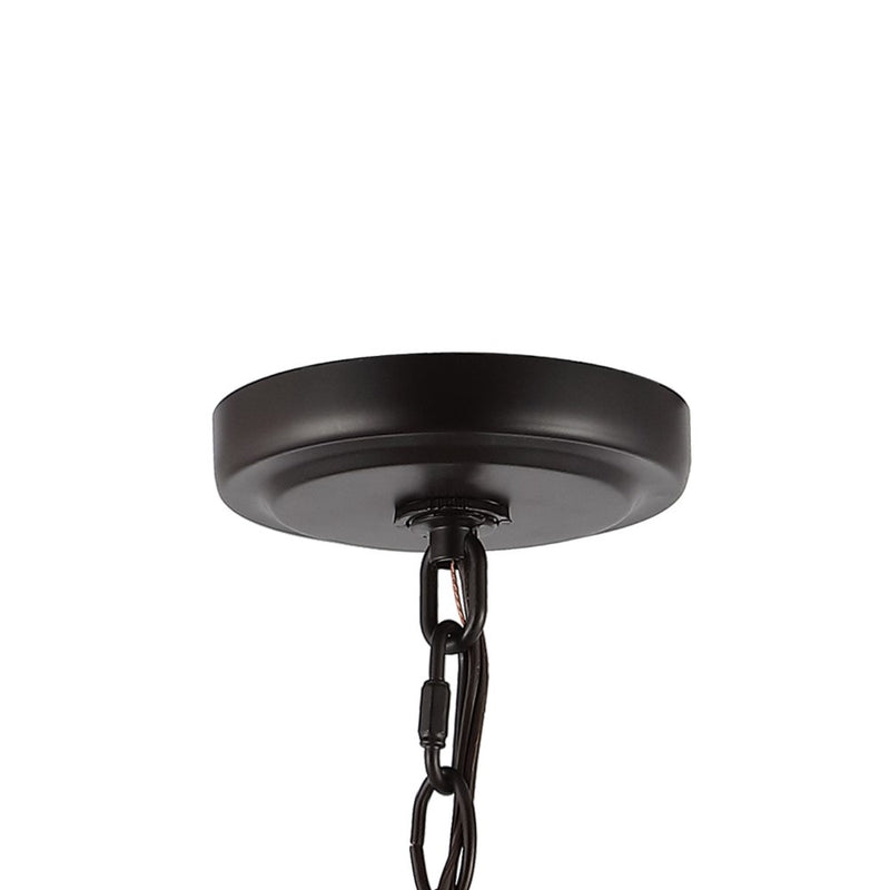 Diantha 28.5" 7-Light Contemporary Bohemian Iron/Acrylic LED Pendant - JONATHAN Y