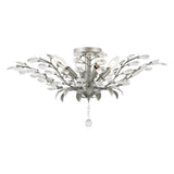 Elisana 26" ontemporary Bohemian Iron/Acrylic LED Semi Flush Mount - JONATHAN Y