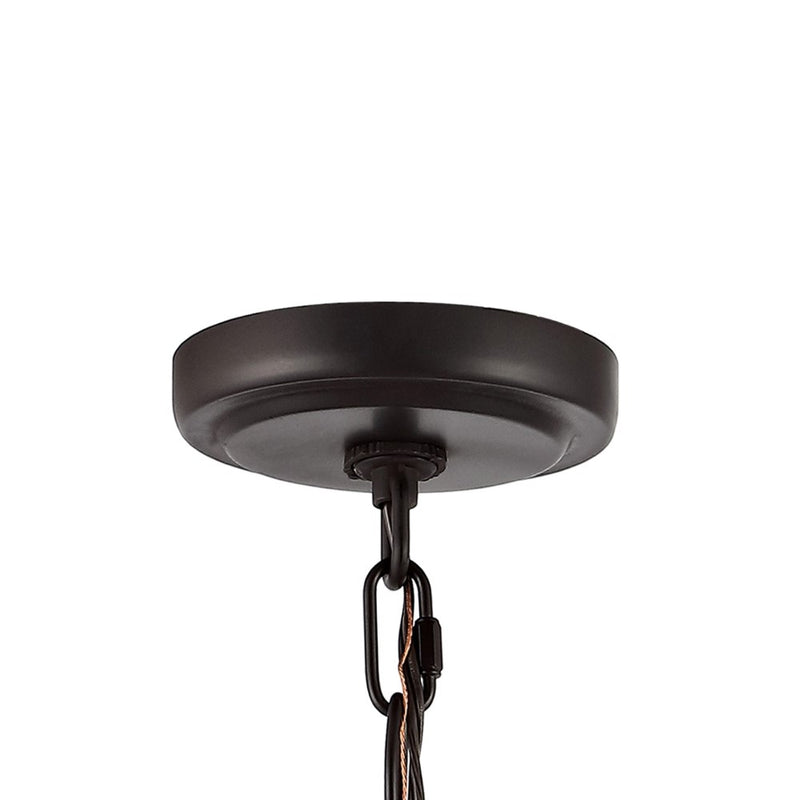 Diantha 28.5" 7-Light Contemporary Bohemian Iron/Acrylic LED Pendant - JONATHAN Y