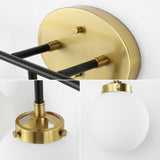 Caleb Brass Vanity Wall Sconce Frosted