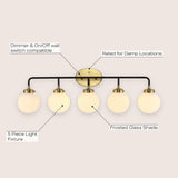 Caleb Brass Vanity Wall Sconce Frosted
