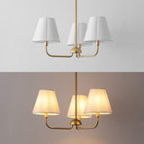 Pauline Coastal Contemporary Adjustable Swooping Arm Candle-Style Metal LED Chandelier