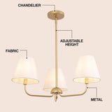 Pauline Coastal Contemporary Adjustable Swooping Arm Candle-Style Metal LED Chandelier