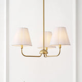 Pauline Coastal Contemporary Adjustable Swooping Arm Candle-Style Metal LED Chandelier
