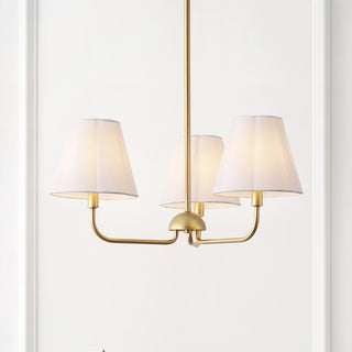 Pauline Coastal Contemporary Adjustable Swooping Arm Candle-Style Metal LED Chandelier
