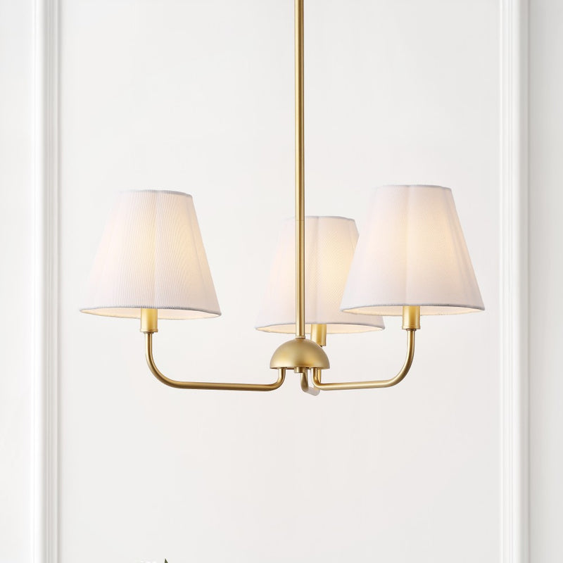 Pauline Coastal Contemporary Adjustable Swooping Arm Candle-Style Metal LED Chandelier