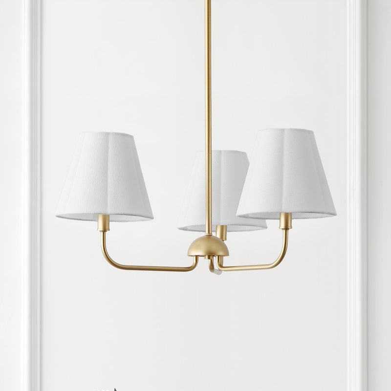 Pauline Coastal Contemporary Adjustable Swooping Arm Candle-Style Metal LED Chandelier