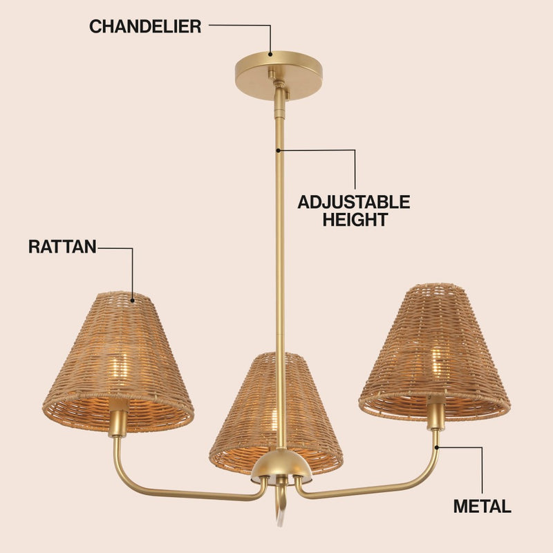 Pauline Coastal Contemporary Adjustable Swooping Arm Candle-Style Metal LED Chandelier