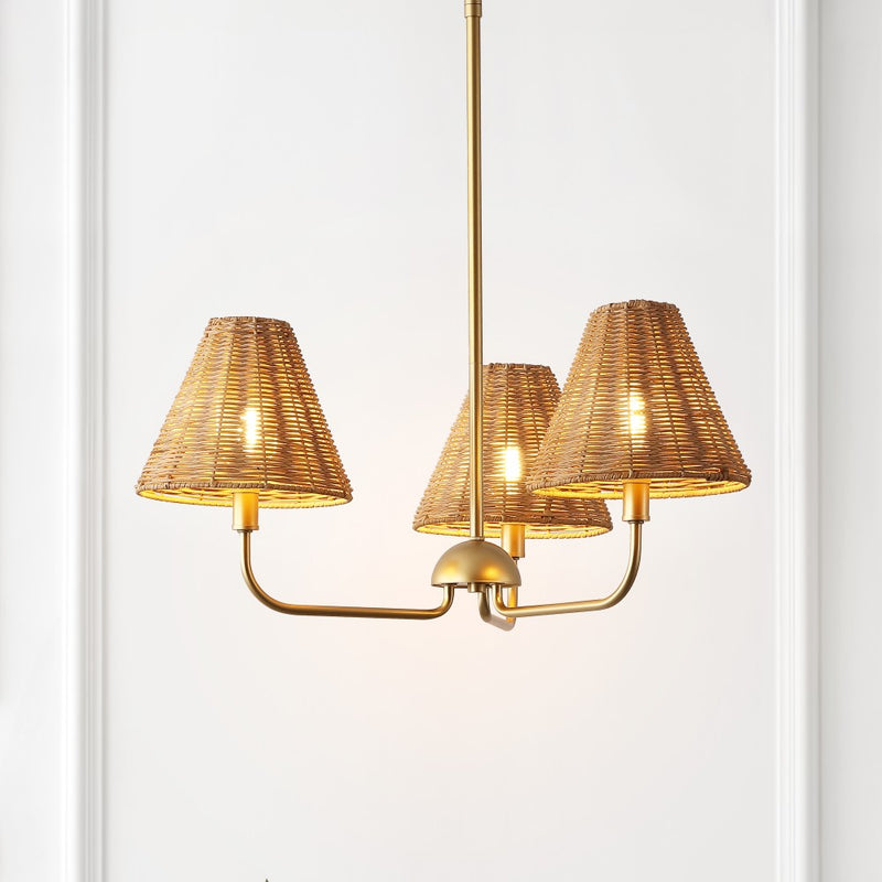 Pauline Coastal Contemporary Adjustable Swooping Arm Candle-Style Metal LED Chandelier
