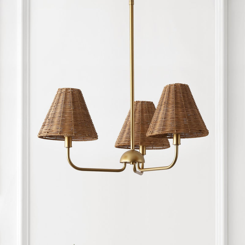 Pauline Coastal Contemporary Adjustable Swooping Arm Candle-Style Metal LED Chandelier