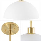 Solene Modern Contemporary Adjustable Metal/Glass Dome LED Pendant