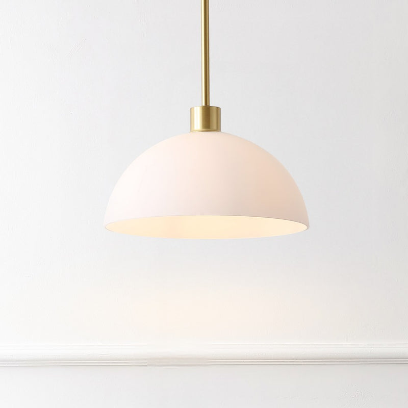 Solene Modern Contemporary Adjustable Metal/Glass Dome LED Pendant