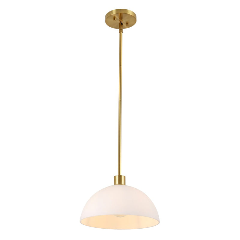 Solene Modern Contemporary Adjustable Metal/Glass Dome LED Pendant