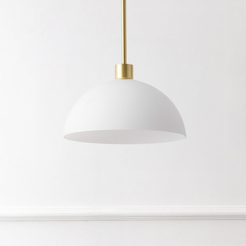 Solene Modern Contemporary Adjustable Metal/Glass Dome LED Pendant