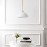 Solene Modern Contemporary Adjustable Metal/Glass Dome LED Pendant