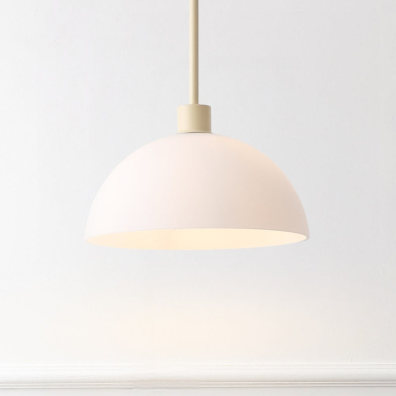 Solene Modern Contemporary Adjustable Metal/Glass Dome LED Pendant