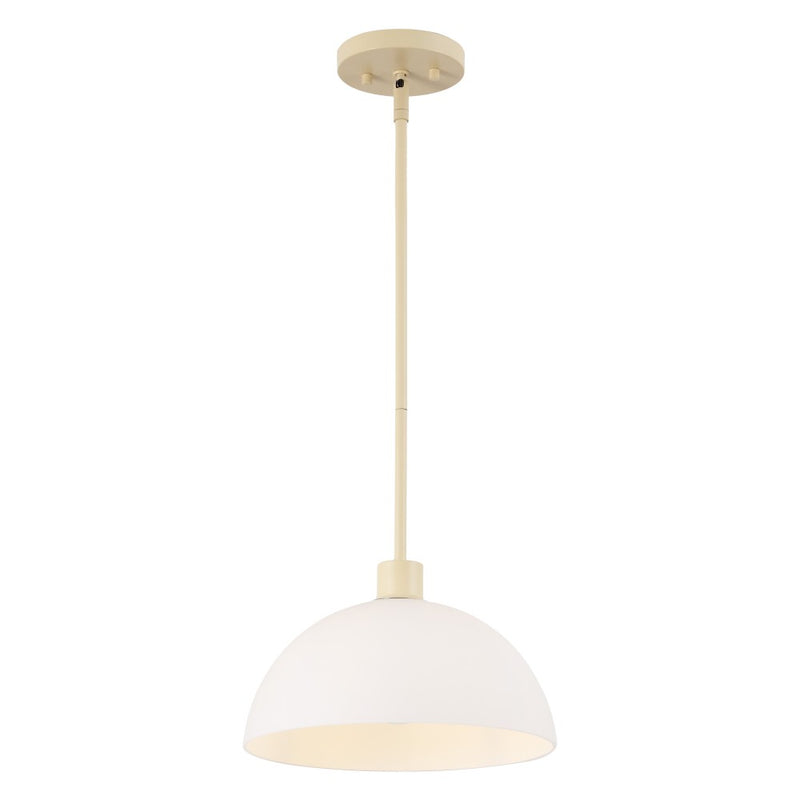 Solene Modern Contemporary Adjustable Metal/Glass Dome LED Pendant