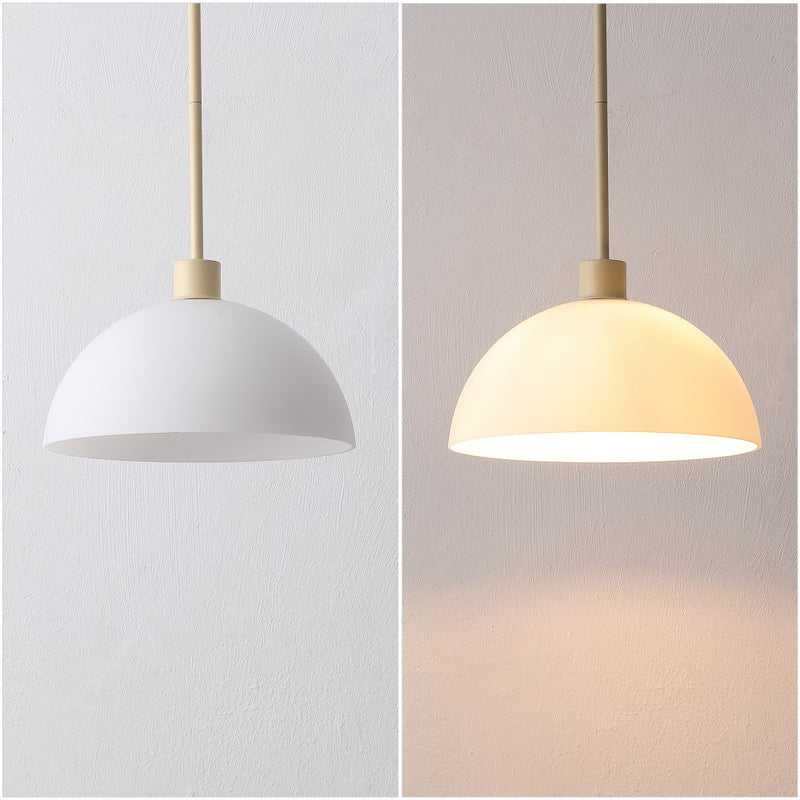 Solene Modern Contemporary Adjustable Metal/Glass Dome LED Pendant