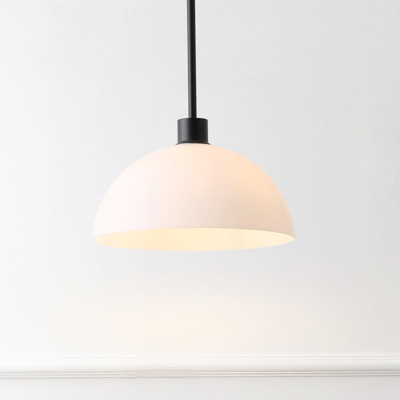 Solene Modern Contemporary Adjustable Metal/Glass Dome LED Pendant