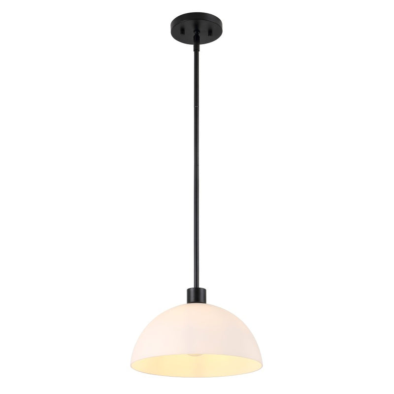 Solene Modern Contemporary Adjustable Metal/Glass Dome LED Pendant