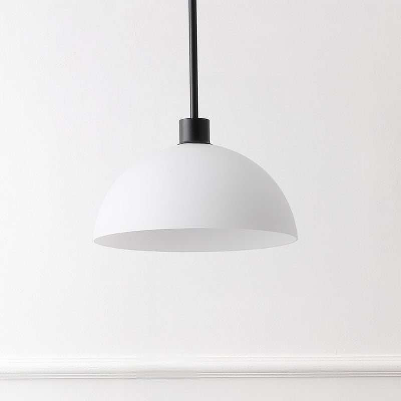 Solene Modern Contemporary Adjustable Metal/Glass Dome LED Pendant