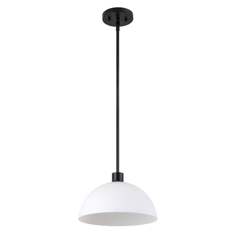 Solene Modern Contemporary Adjustable Metal/Glass Dome LED Pendant