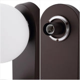 Knox 23.3 in. 3-Light Mid-Century Modern Metal and Frosted Glass Globe LED Vanity Light