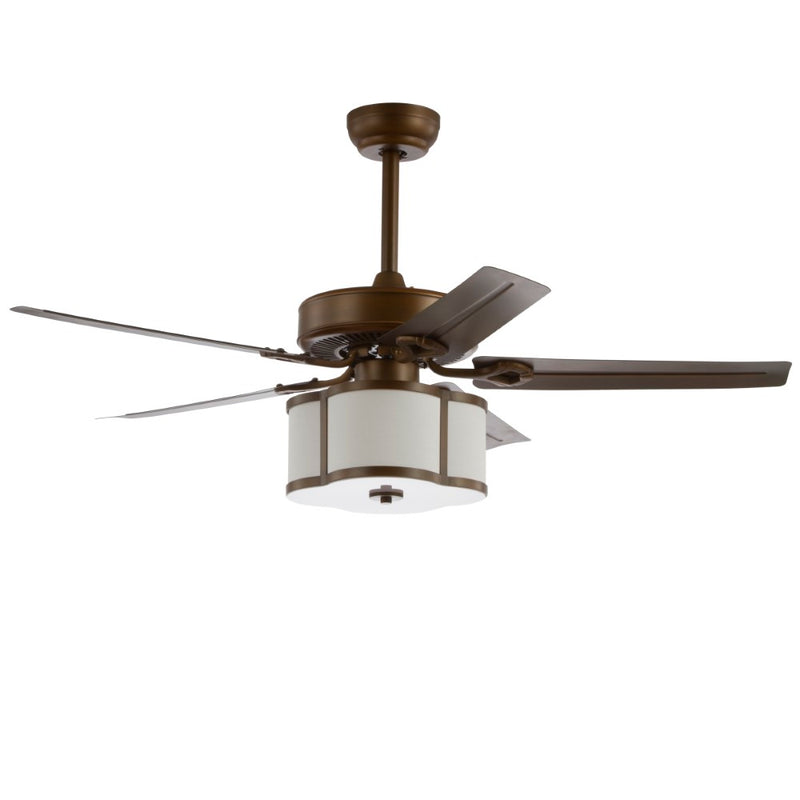 Edith 52" Metal/Wood LED Ceiling Fan With Remote - JONATHAN Y