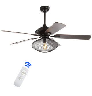Clift 52" Mid-century LED Ceiling Fan With Remote - JONATHAN Y