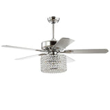 Brandy 52" Crystal Prism Drum LED Ceiling Fan With Remote - JONATHAN Y
