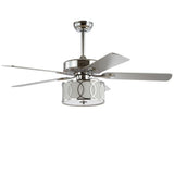 Circe 52" Transitional Glam Drum Shade LED Ceiling Fan With Remote - JONATHAN Y