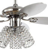 Kris 42" Crystal LED Ceiling Fan With Remote - JONATHAN Y